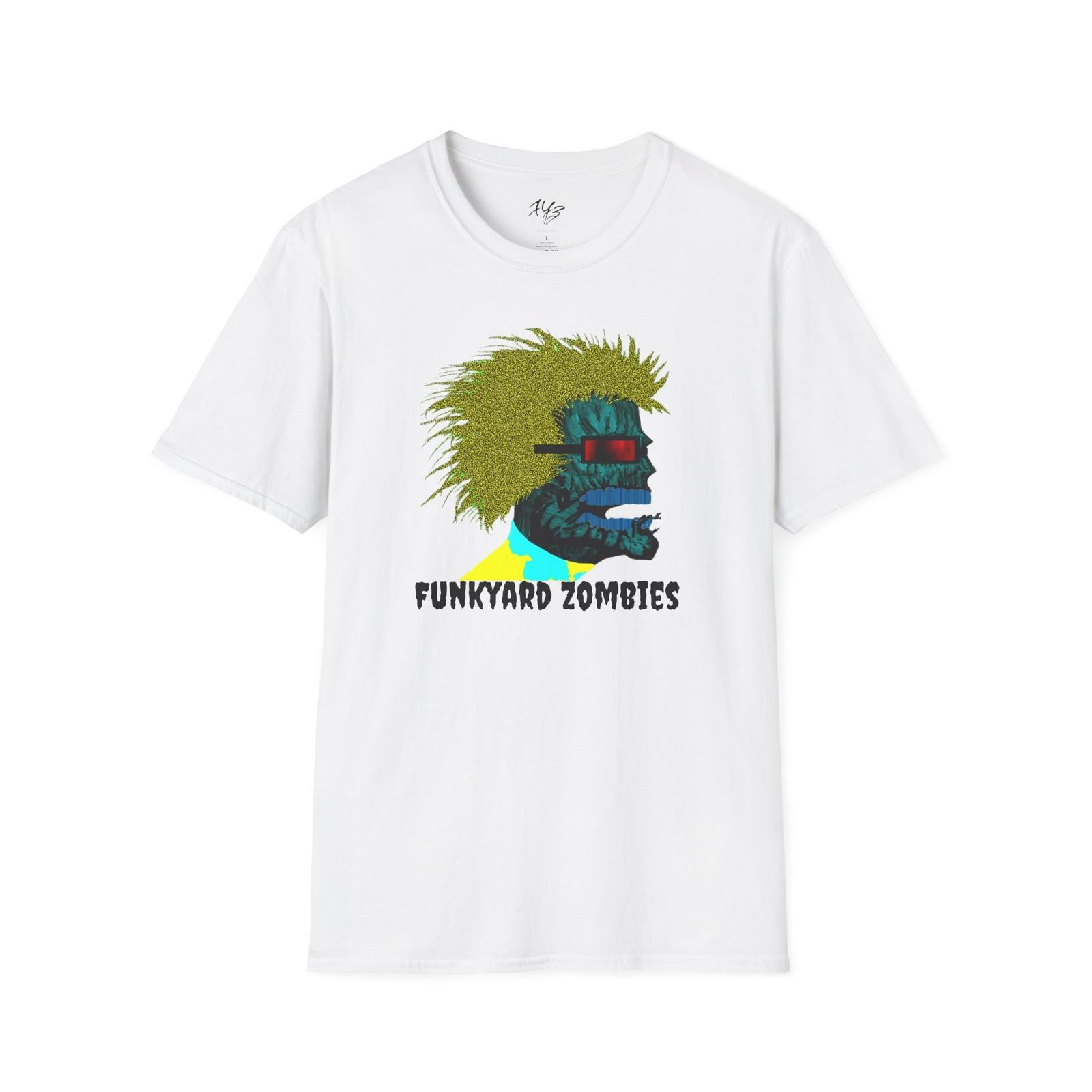 Funky Zombie Graphic Tee, Unisex T-Shirt for Halloween, Unique Gift S