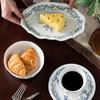 Farfurie ceramică cu flori albastre, stil retro chinezesc, farfurii de luat masa pentru uz casnic, boluri de orez, ceai de după-amiază, desert, veselă rafinată
