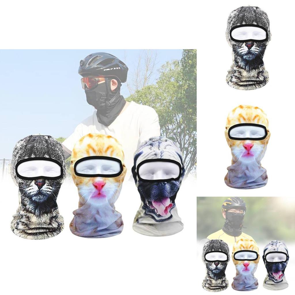 3d Face Mask For Outdoor Sports Stylish Breathable Uv Protection For Cycling And Fishing