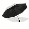 Ballerina,Flowers Automatic Folding Umbrella 8 Ribs Lightweight Design, Durable Iron Frame, Compact and Portable, Ideal Birthday or Christ