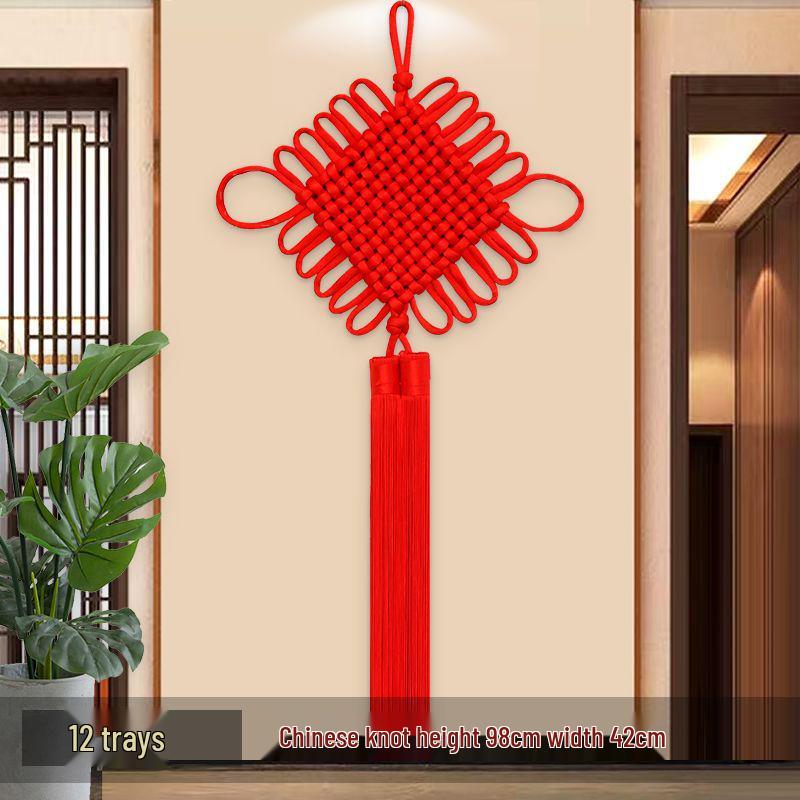 

2025 Year of the Snake Chinese Knot Pendant: Real Peach Wood Fu Character for Living Room or Entrance Door - Perfect Housewarming/New Year Decoration