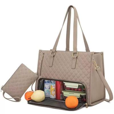 2025 Diamond Pattern Large Capacity Crossbody Lunch & Tablet Bag with Insulation