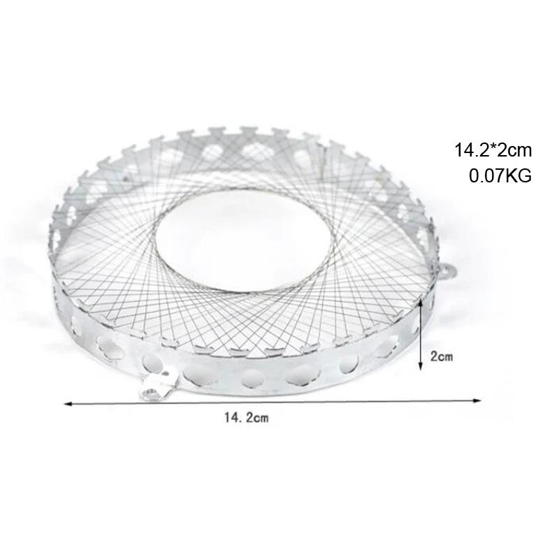 

Чехол для кухонных принадлежностей из нержавеющей стали, сетчатый чехол для газовой плиты, газовая плита, сетка для горелки, ветрозащитный энергосберегающий круглый чехол