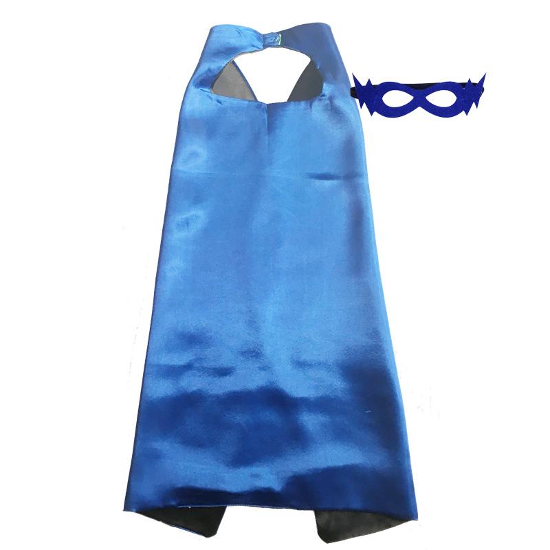 Kids Superhero Capes Plain Satin Solid Capes Boys Girls Birthday Party Favor Anime Cosplay