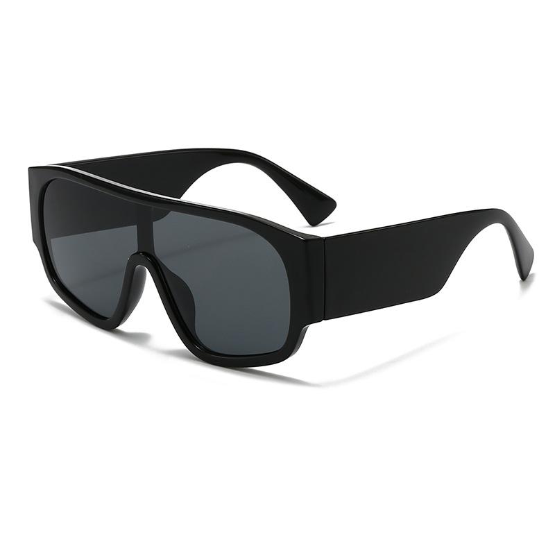 Fashionable European and American Style Women's Square Sunglasses with Large Frames and Unique Designs