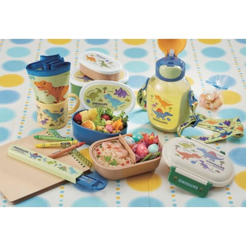 Skater Lunch Box Plastic Cup, 200ml, for Kids, Antibacterial, Dishwasher Safe, Made in Japan, Dinosaur Picture Book, NEW KE4AAG-A