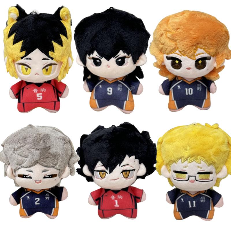 1Pc 12CM Kawaii Cotton Doll Haikyuu Plush Toys Anime Hinata Shoyo Tobio Kageyama Sugawara Koushi Kei Tsukishima Plushie Doll