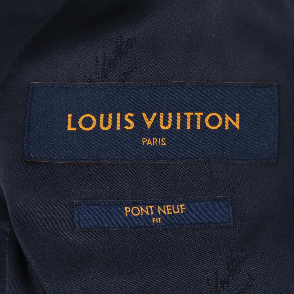 Louis Vuitton Domestically Authorized RM241FY68HQFJ8E 1ABNPU 24 Striped Single Breasted Wool Pont Neuf Jacket 48 NavyUsed