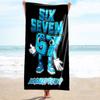 1PC Custom Name "Six Seven Puzzle Fun" Beach Towel Highly Absorbent And Sand-Resistant Towel for Swimming, Pool, Yoga, And Travel Lightweight
