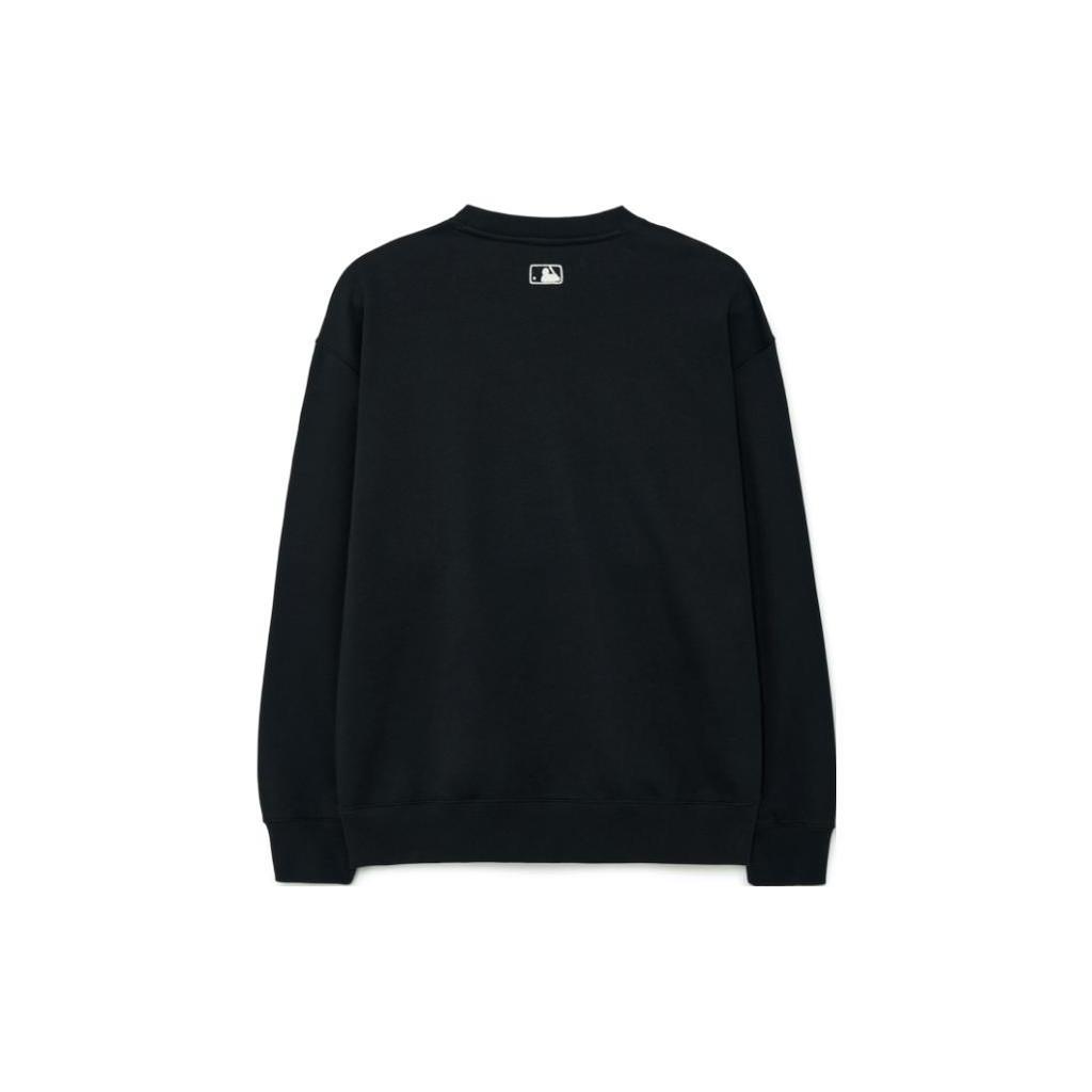 MLB Sweatshirts Unisex Black Crew Neck Moderate Regular 3AMTB0336-50BKS