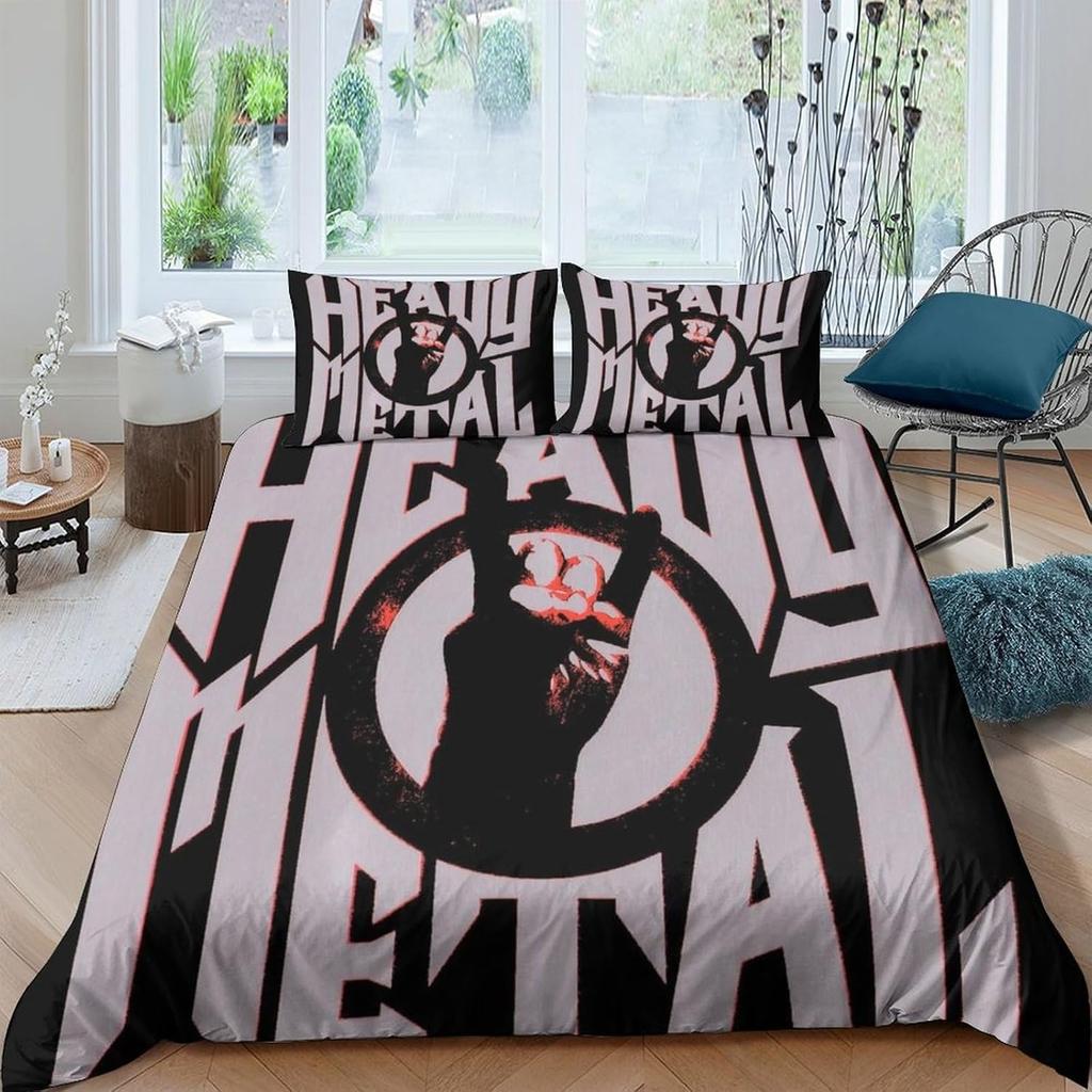 Slayer Heavy Metal Band Duvet Cover 3D Exquisite Music Digital Print Bedding Set Comforter Bed Home Decor Boys Birthday Gift