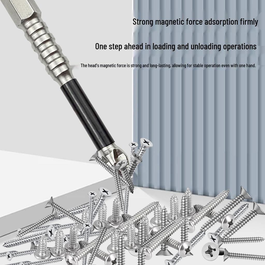 K5 Impact-Resistant Anti-Slip Magnetic Phillips Screwdriver Bit Set for Hand Drill Electric Screwdriver
