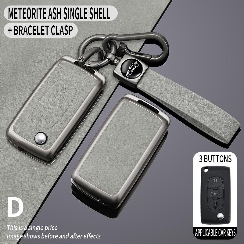 Compatible Key Case for Citroen Sega Triumph 2012-2016 - Folding Shell & Buckle