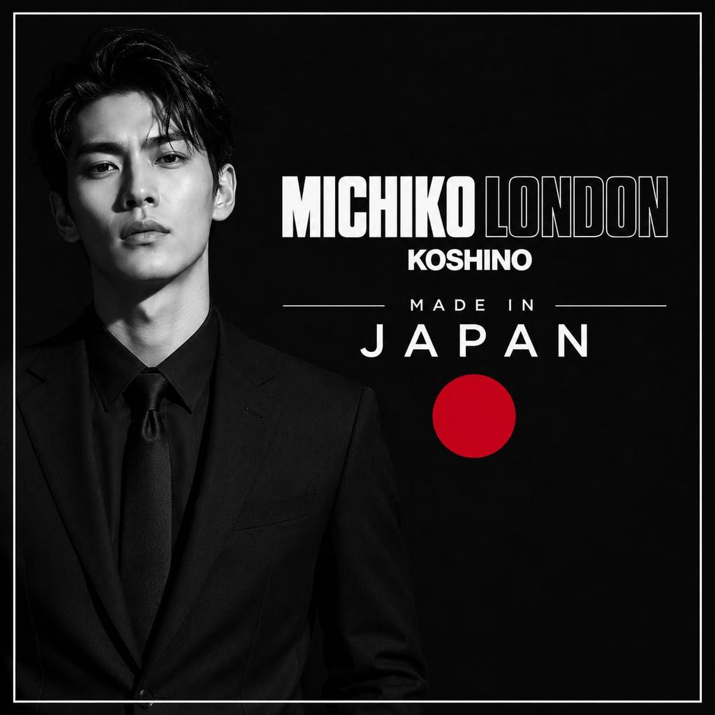 KOSHINO Small Wine Red [Michiko London] Necktie, Pattern, 100% Silk, MKJ-039