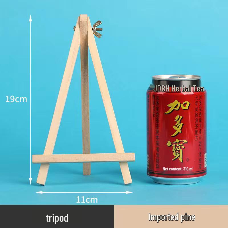 Children's Mini Folding Wooden Easel Tripod for Tabletop Art Display