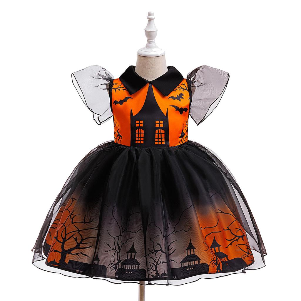 Halloween Castle Gown Witch Cosplay Costume