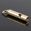 Handmade Pure Brass Pendant Waterproof Referee Whisle Brass Whistle Keychain Survival EDC Whistle