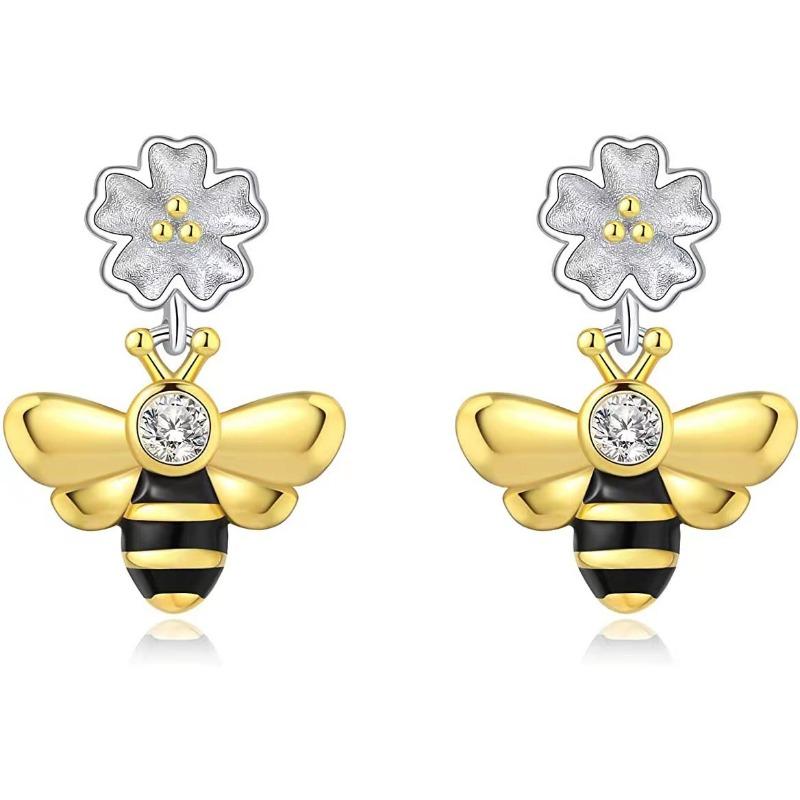 Серьги Carlisle Bee для женщин Серьги Sweet Flower Серьги Simple Temperament