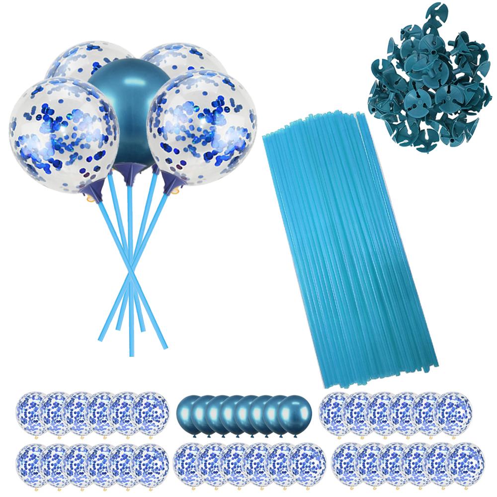 2 Set Kit Supporto per Palloncini, con 20 palloncini, Porta Bastoncini per Palloncini con Base per Tavolo Decorazioni per Festa di Laurea Compleanno Rivelazione di Genere