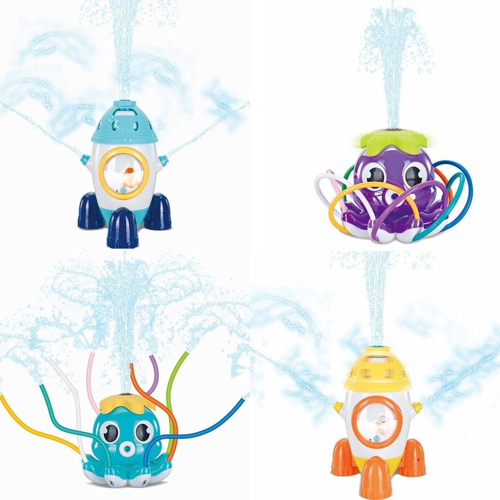 Water Spray Sprinkler Toys for KidsWater Toys Splash Spray Toy for SummerRocket Water