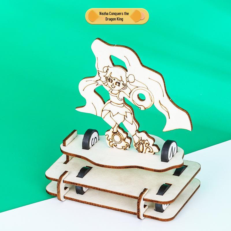 Nezha Magnetic Levitation STEAM Science Experiment Kit - DIY Handmade Materials.