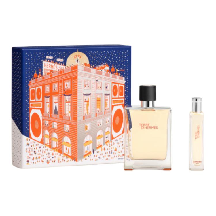 HERMES Earth Man Light Perfume Gift Box Set Woody 100ml+15ml Two-Piece Set: Earthy Light Perfume 100ml+15ml