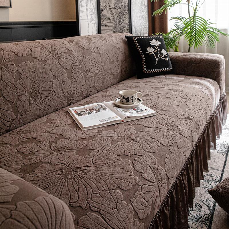 

Эластичный чехол на диван | Жаккард «Подсолнух» с юбкой - Машинная стирка для всех размеров от 1-местного до 4-местного 90-140cm