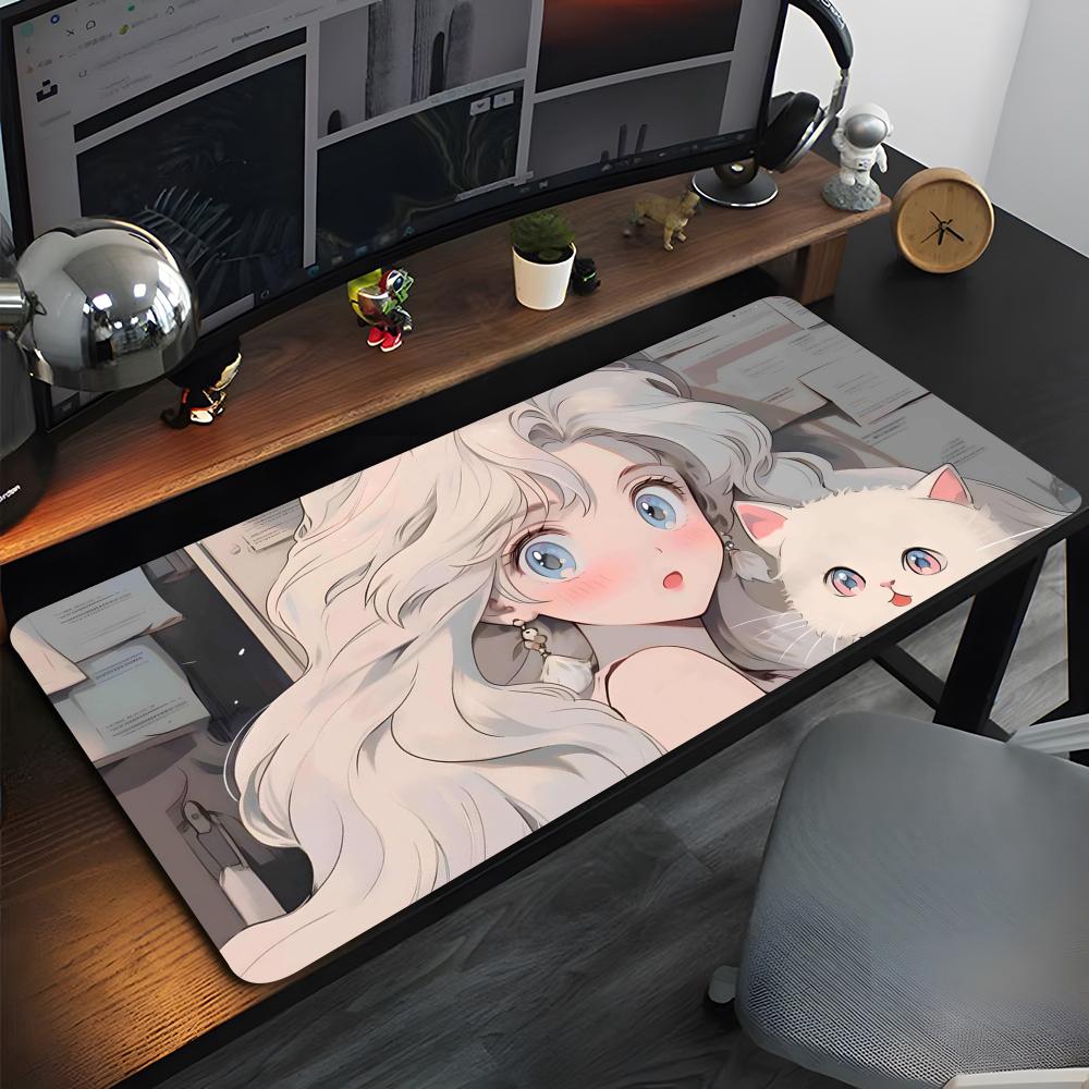 Cute Anime Girl Mouse Pad High Quality Natural Rubber Mouse Pad The Most Professional Washable Laptop Mouse Pad