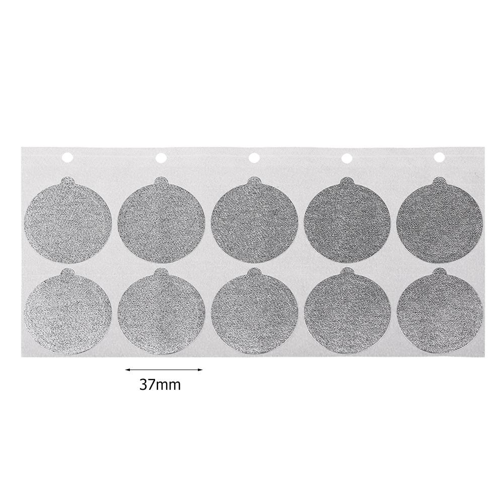 100Pcs Adhesive Aluminum Lids Seals Disposable Aluminum Foil Lids Seals Stickers Coffee Capsule Covers for Filling Empty Capsule
