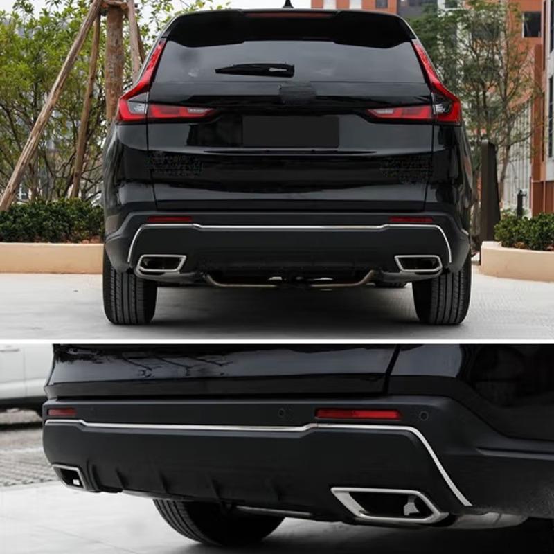Stainless Steel Car Rear Bumper Cover Trim Strip Decoration Frame For Honda CRV CR-V  2024 Auto Exterior Accessories