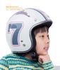 DAMMTRAX Jet Popo Seven WH Motorcycle Size Helmet, Kids' (54cm-57cm)