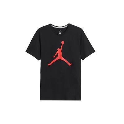 Casual Sport Round Neck Large Logo Short-Sleeve T-Shirt Men Tops Black CD7611-010