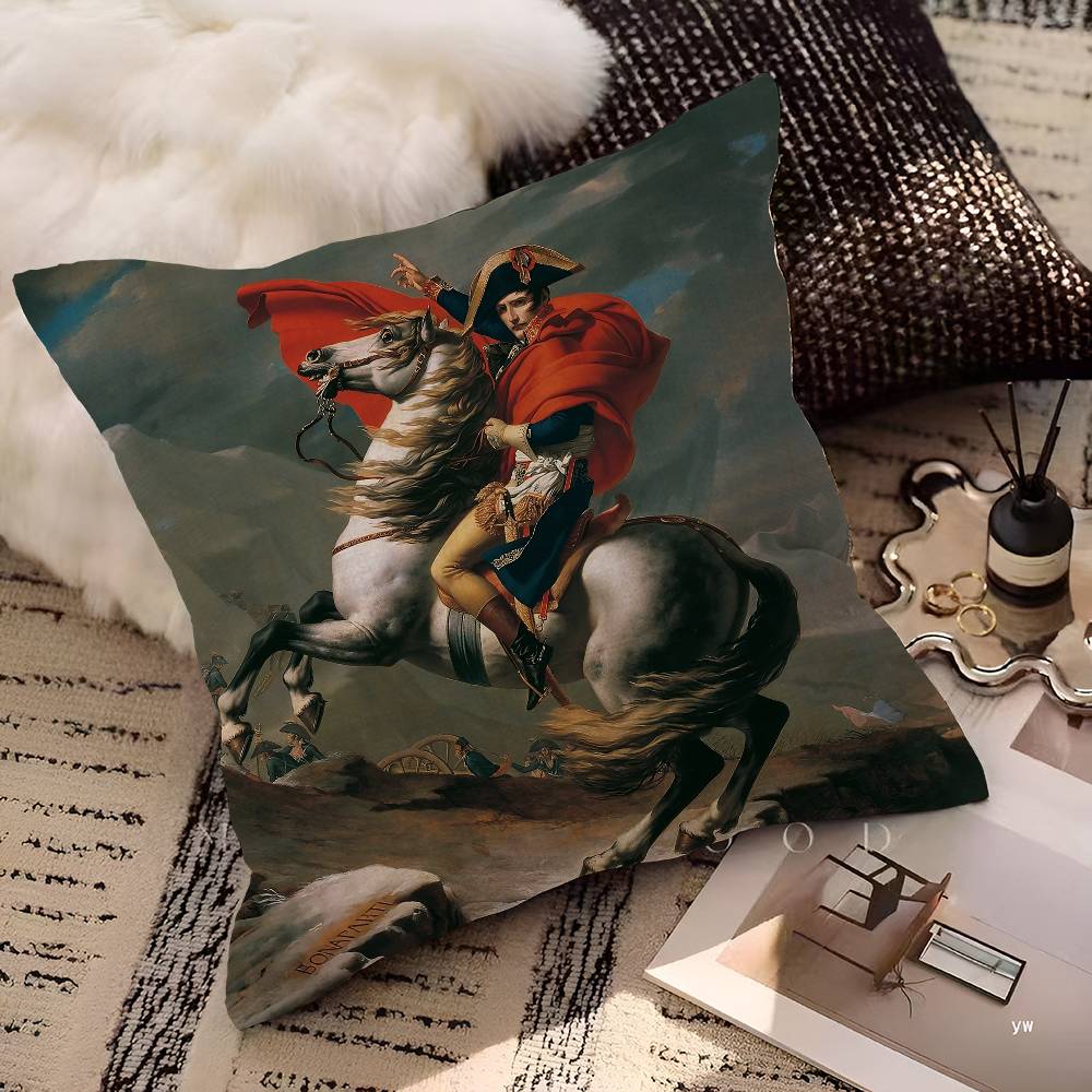 Napoleon Bonaparte Art Pillow Gifts Home Office Furnishings Bedroom Sofa Car Cushion Cover Case 45x45cm