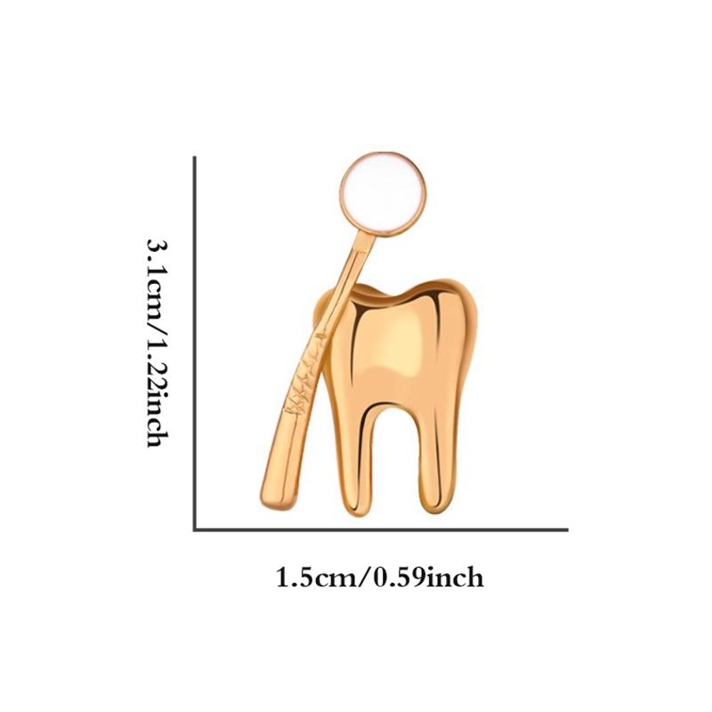 Cartoon Tooth Pins Protect Your Dental Enamel Pins Dentist Doctor Clothes