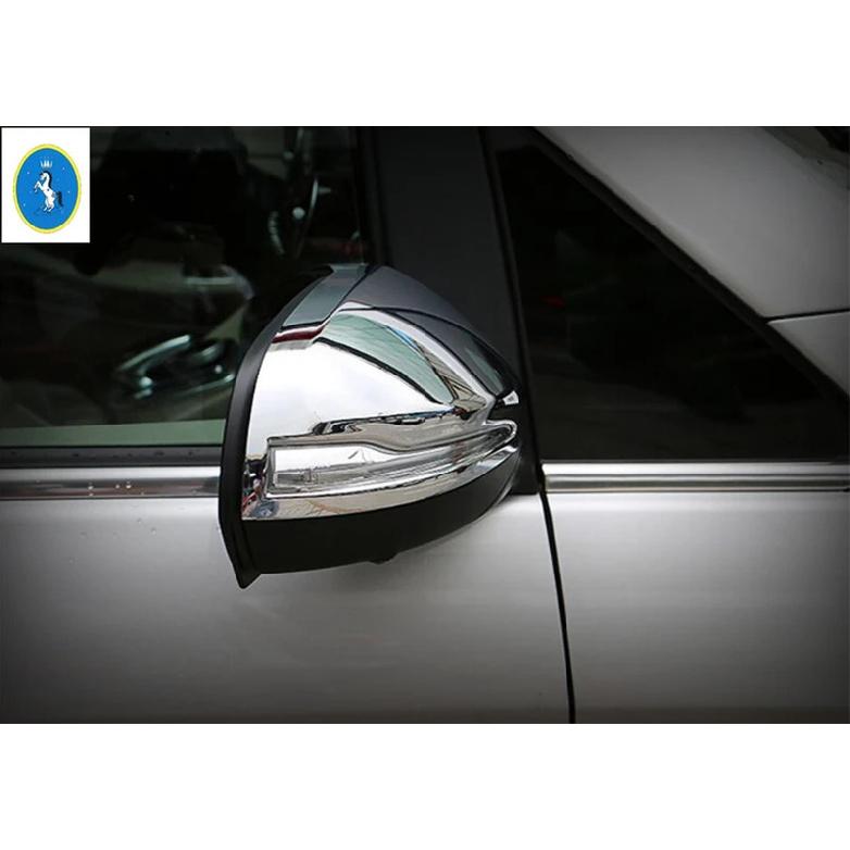 Side Door Rearview Mirror Chrome / Carbon Fiber Exterior Accessories Cover Trim For Mercedes-Benz V Class V260 W447 2014 -