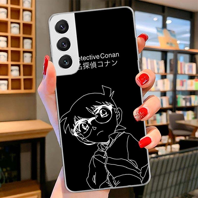 Anime Conan Cover Phone Case For Samsung Galaxy S26 S25 Edge S24 Ultra S23 S22 Plus S21 S20 FE Soft Fundas Shell Galaxy S25 S24