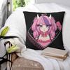 Vshojo Ironmouse Anime Cute Vtuber Square Pillowcase Cushion Cover Pillow Case Throw Pillow Cover for Home Bedroom Car