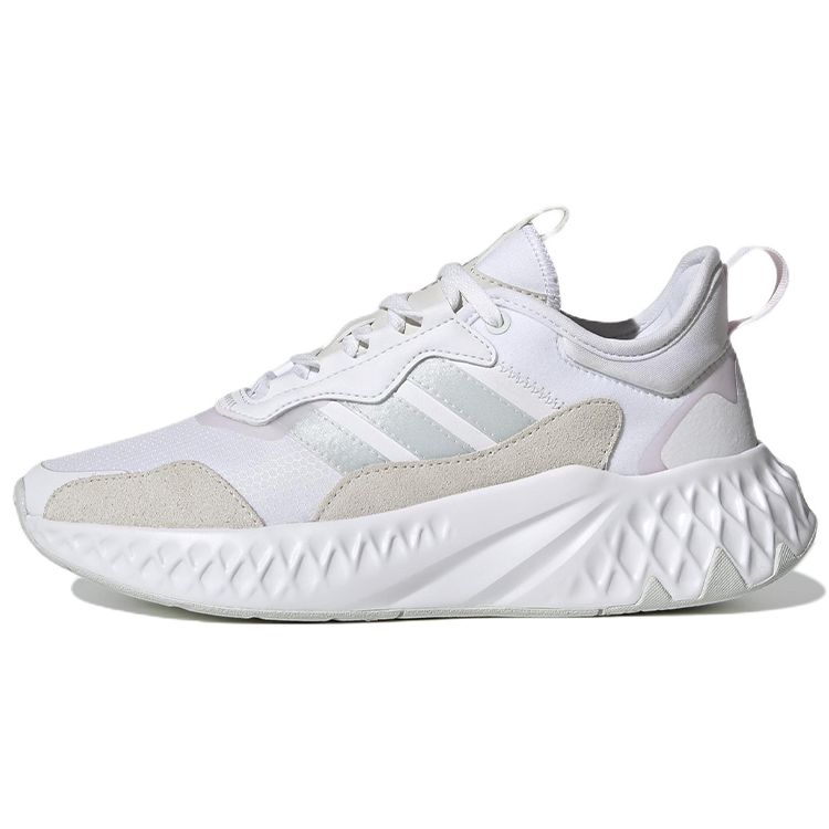 

Adidas Neo Futurepool 2.0 Leather Round Toe Lace-Up Durable Low-Top Casual Shoes Women sneaker Off-White GZ0972 36