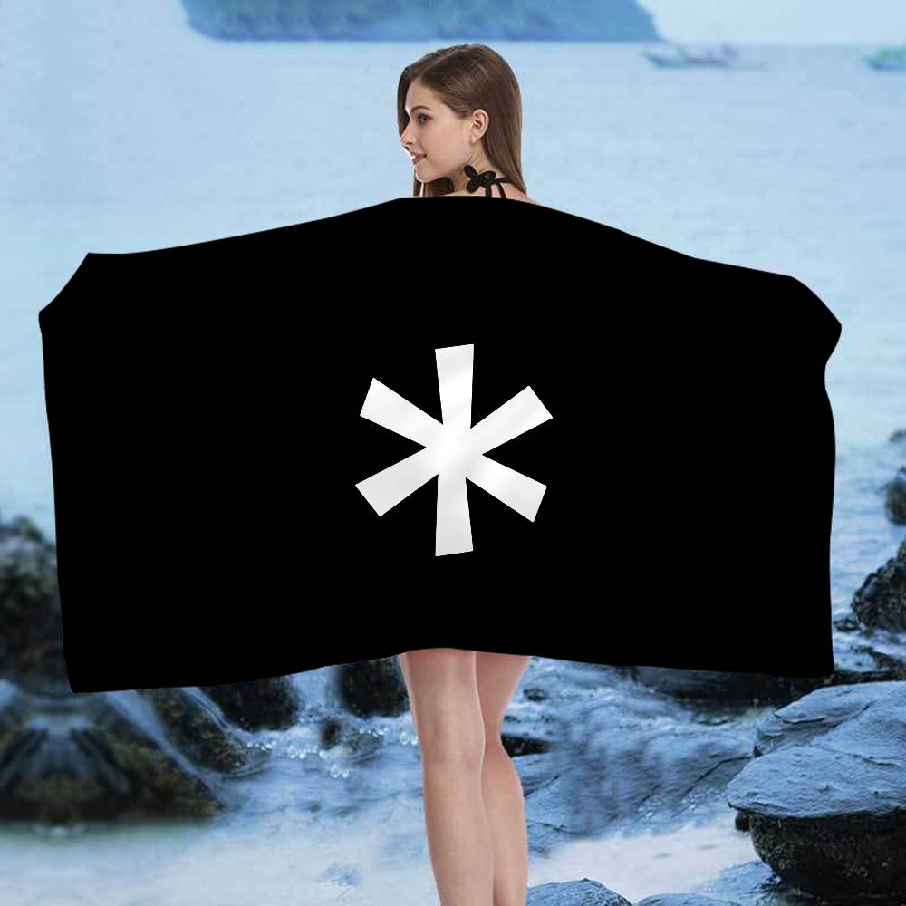 Fashion Cool S-Snow P-Peak Logo Microfiber Beach Towel Absorbent Quick Dry Soft Yoga Swimming Resort Mountain Climbing Towel
