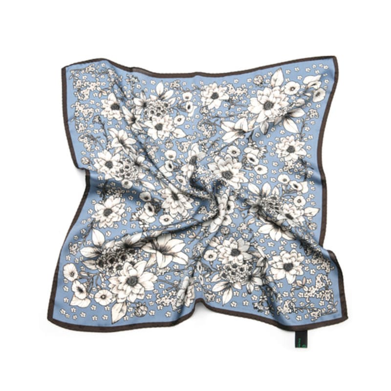 DOYOUKNOWMC ALL SEASON Kara Flower Blue Petite Scarf