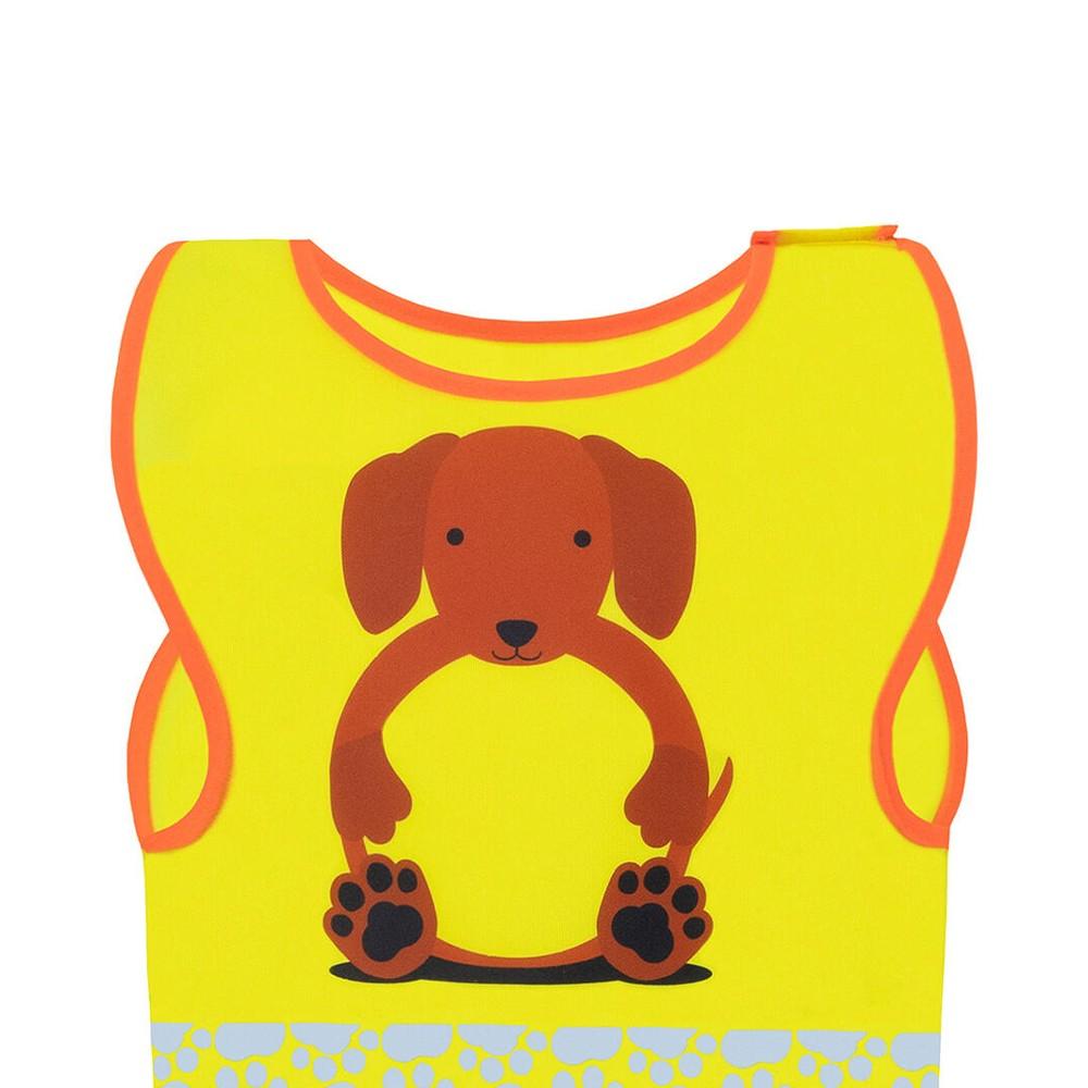 Korntex Childrens/Kids Funtastic Wildlife Dog Hi-Vis Vest