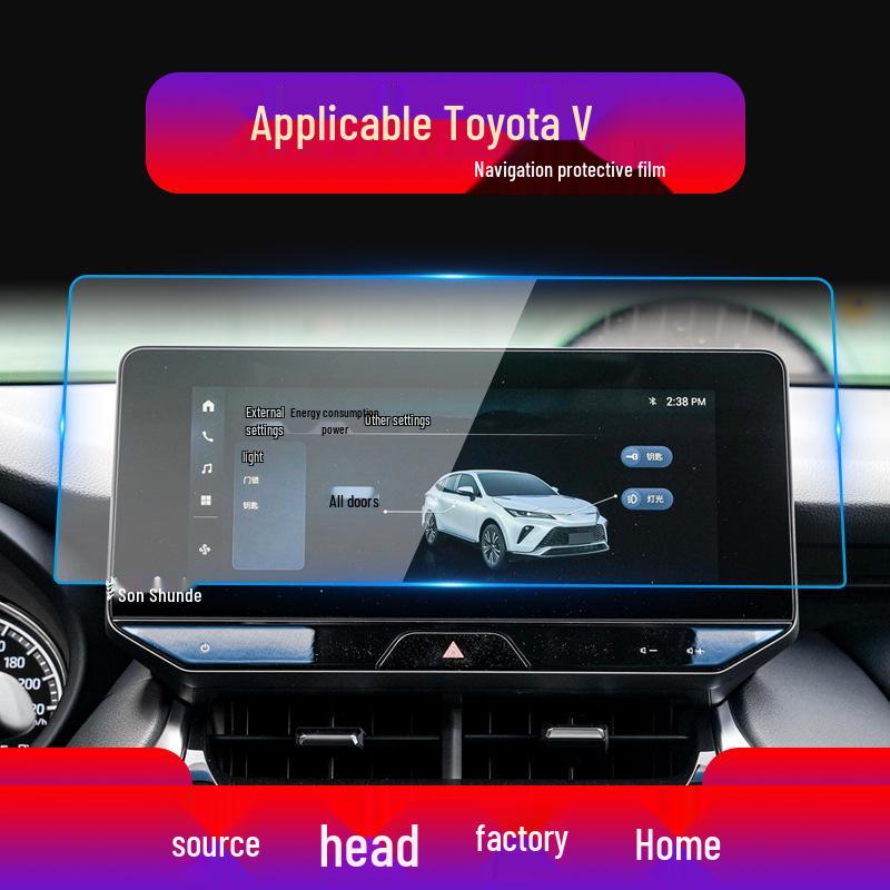 Toyota Crown, Highlander, Venza Center Console Navigation Tempered Film Protective Screen - Compatible with 24 Models.