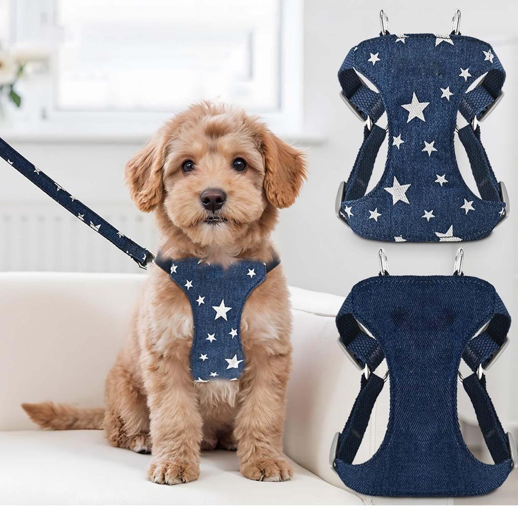 Harness for Dogs Adjustable Quick-Drying Tool Dog Chest Harness for Small Medium Puppies Pet Training Outdoor Garden Yard Lawn