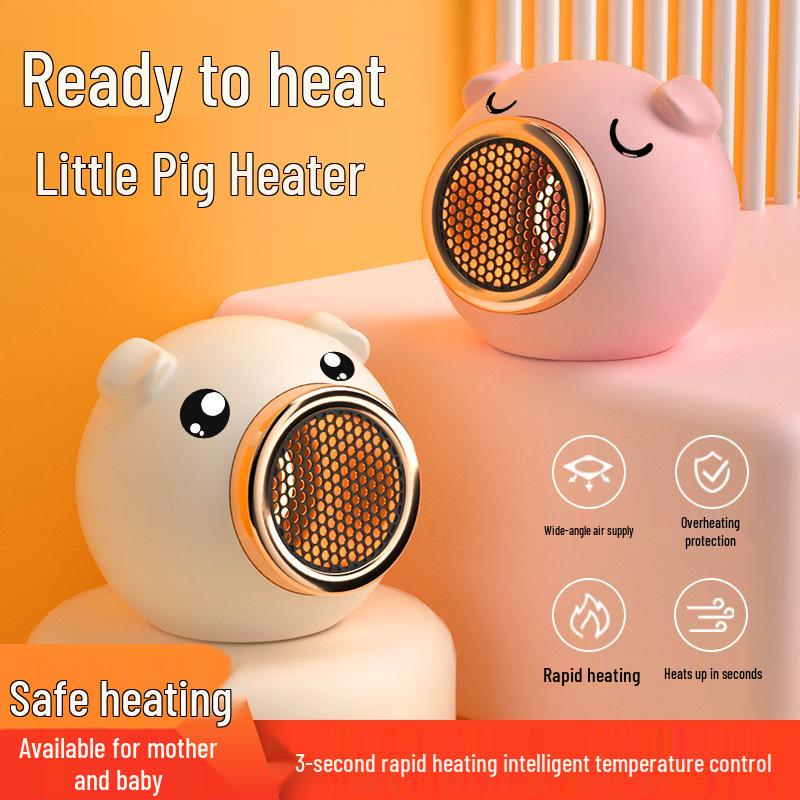 

Энергосберегающий электрический обогреватель для дома и общежития, доступный в стандартах ЕС, США и Великобритании Cute Pig Pink [Standard]