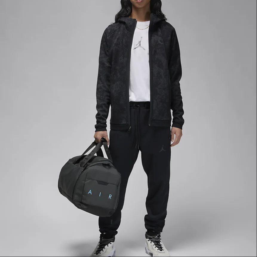 Jordan Camo Hoodie Zip-Up Casual Jacket Men Outerwear Black FN5847-010