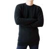 Masanori Muraoka Collaboration 3D Crew Neck Long Sleeve M Slightly for Cold Cold Cold Weather Far Deodorizing [Mochihada] Shirt, Black, Size, Thick,