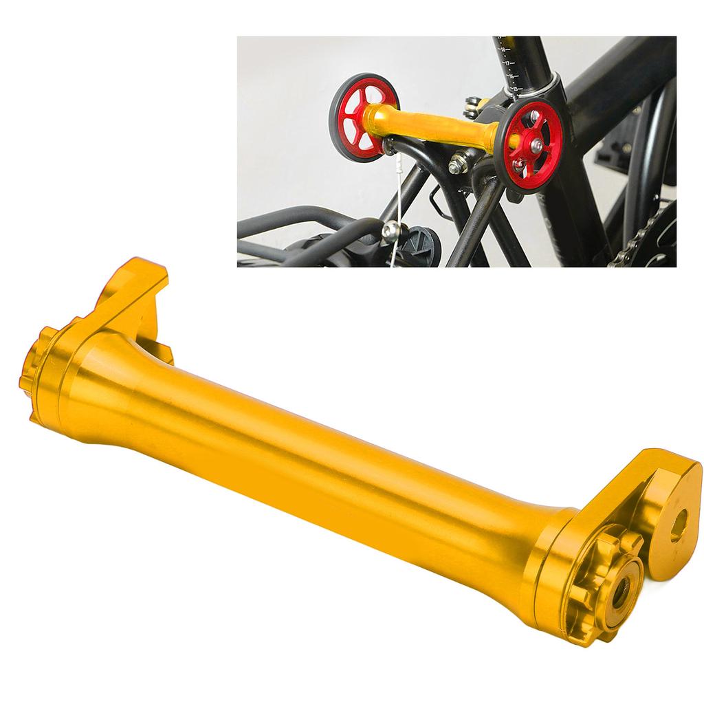 Aluminum Alloy Easy Wheel Extension Telescopic Bar for 3sixty Folding Bike 124mm Contraction Length