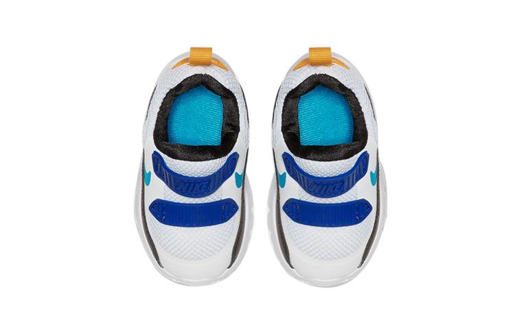 Nike Air Max 90 Comfortable Cushioning, Wear Resistant Low Top Toddler Shoes White Blue Infant And Toddler 881924-104