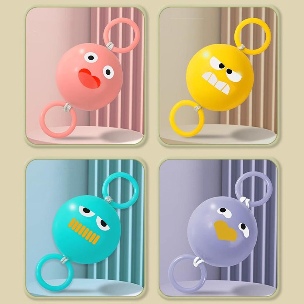 Leuchtende Zugpfeife Flyball-Spielzeug Cartoon Süßigkeitenform Schwungradspinner Aufleuchtendes Spielzeug Bälle Lernspielzeug Geschenke für Kinder