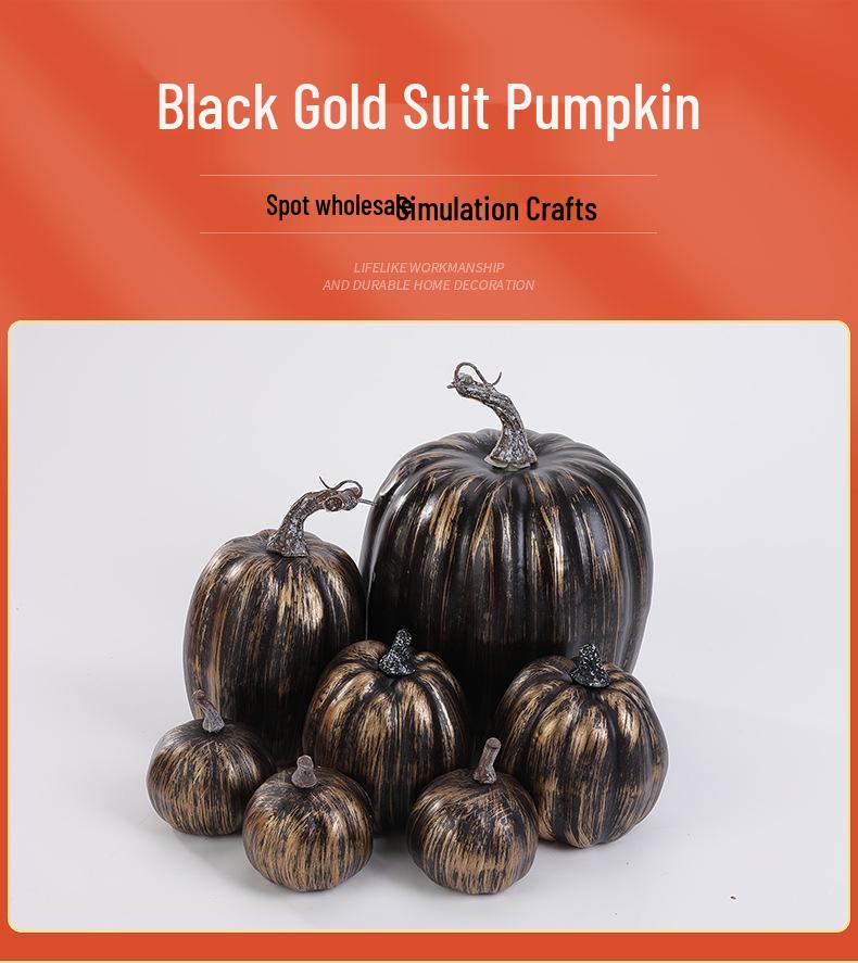 Set of 7 Foam Pumpkin Decorations for Harvest and Halloween